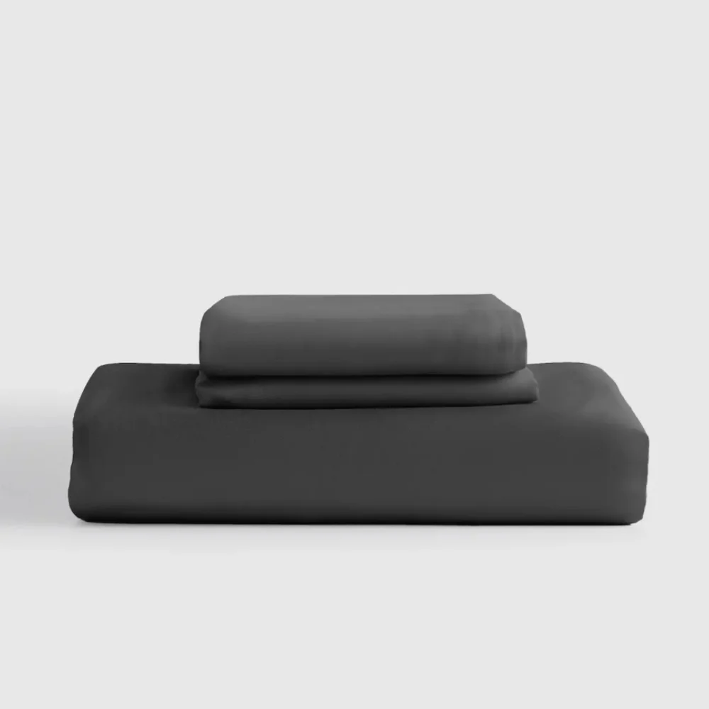 NWOT! Quince Organic Bamboo Charcoal Sheet & Pillowcases! Sz. Queen (958)